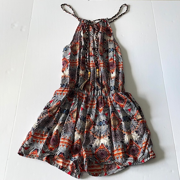 BOHEMIAN PRINTED ROMPER - Picture 1 of 4